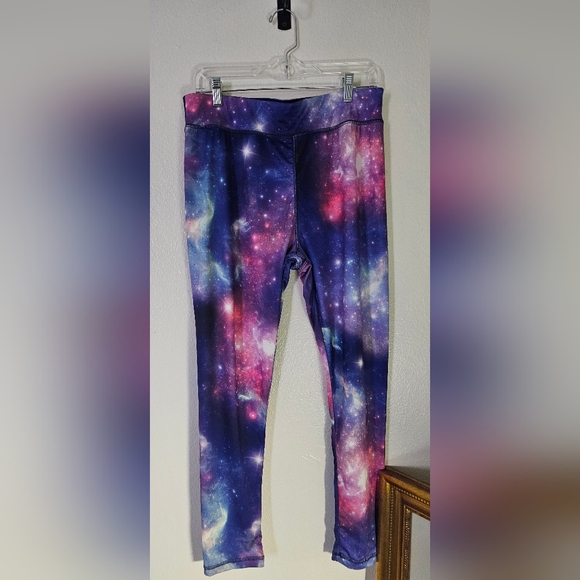 Zone Pro Cosmic Kids Leggings - Purple and Pink - Picture 2 of 4